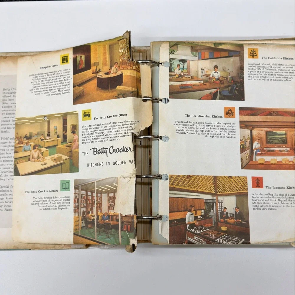 Betty Crocker's New Picture Cook Book 1961 First Edition 5-Ring Binder Vintage